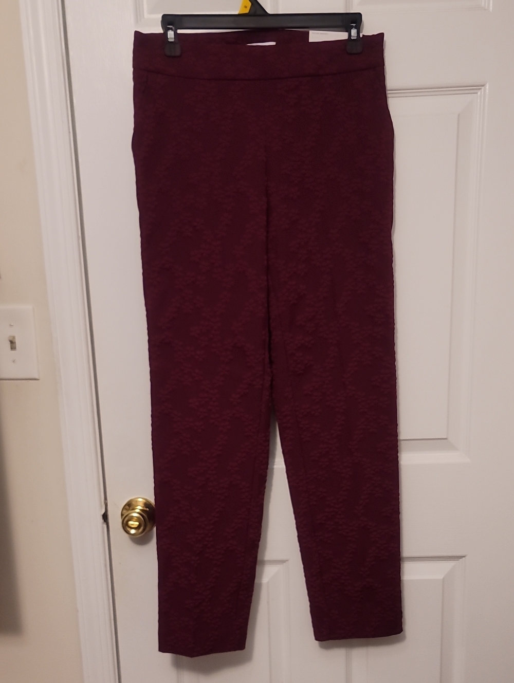 Liz Claiborne Swim Leg Mid-rise Pants Wild Cherry Color